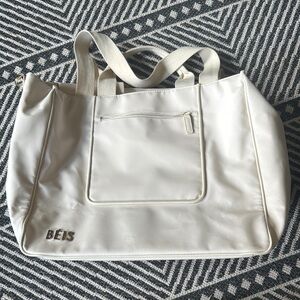 BEIS Cream Tote Bag
